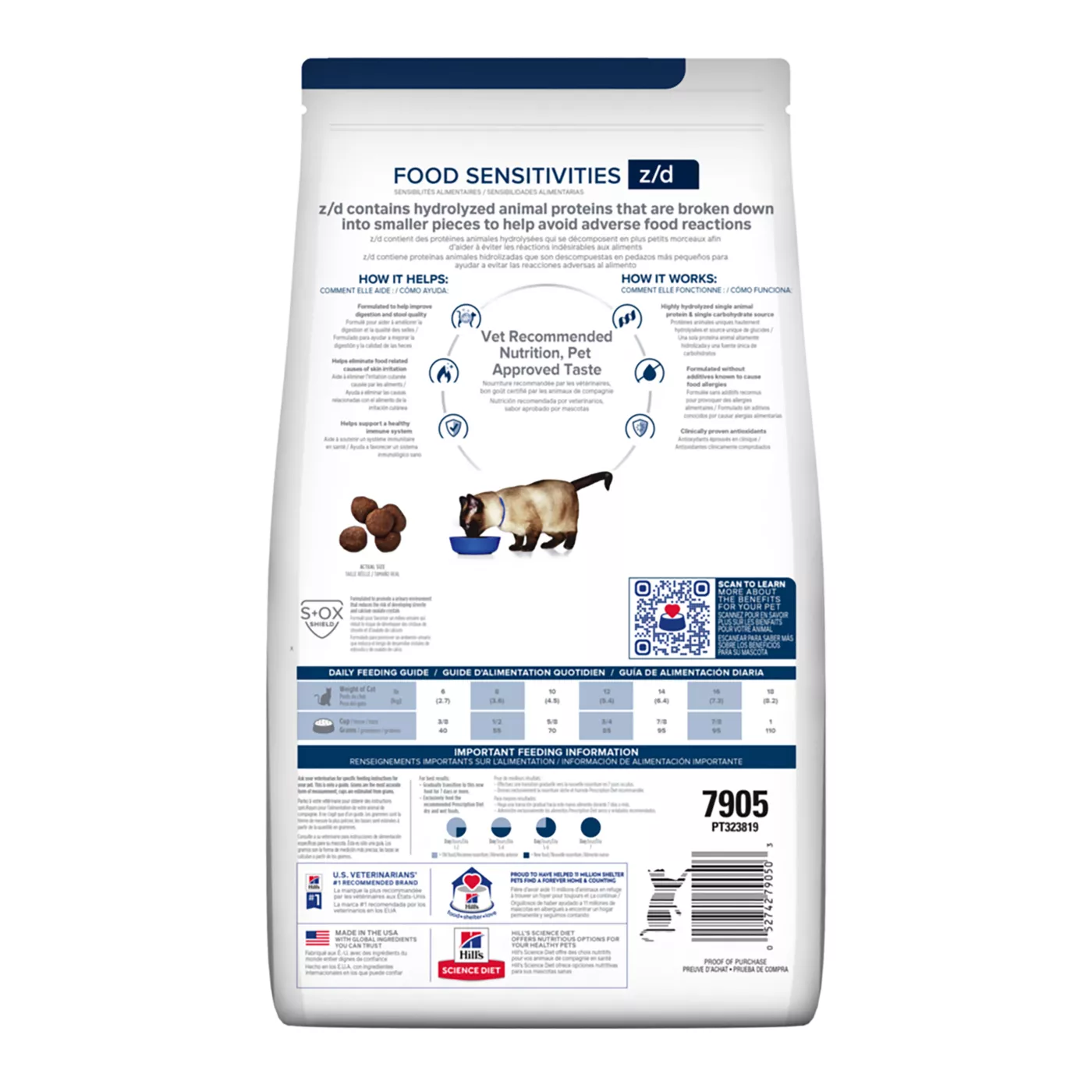 Product Hill's® Prescription Diet® z/d Skin/Food Sensitivities Cat Food - Original