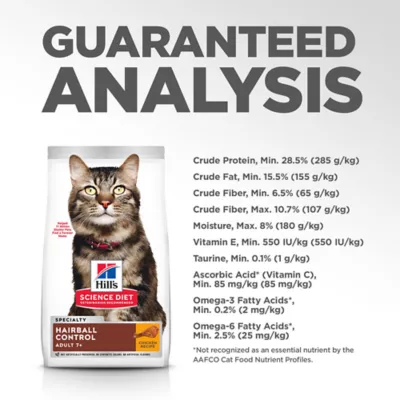Product Hill's® Science Diet® Hairball Control Adult Senior 7+ Dry Cat Food - Chicken