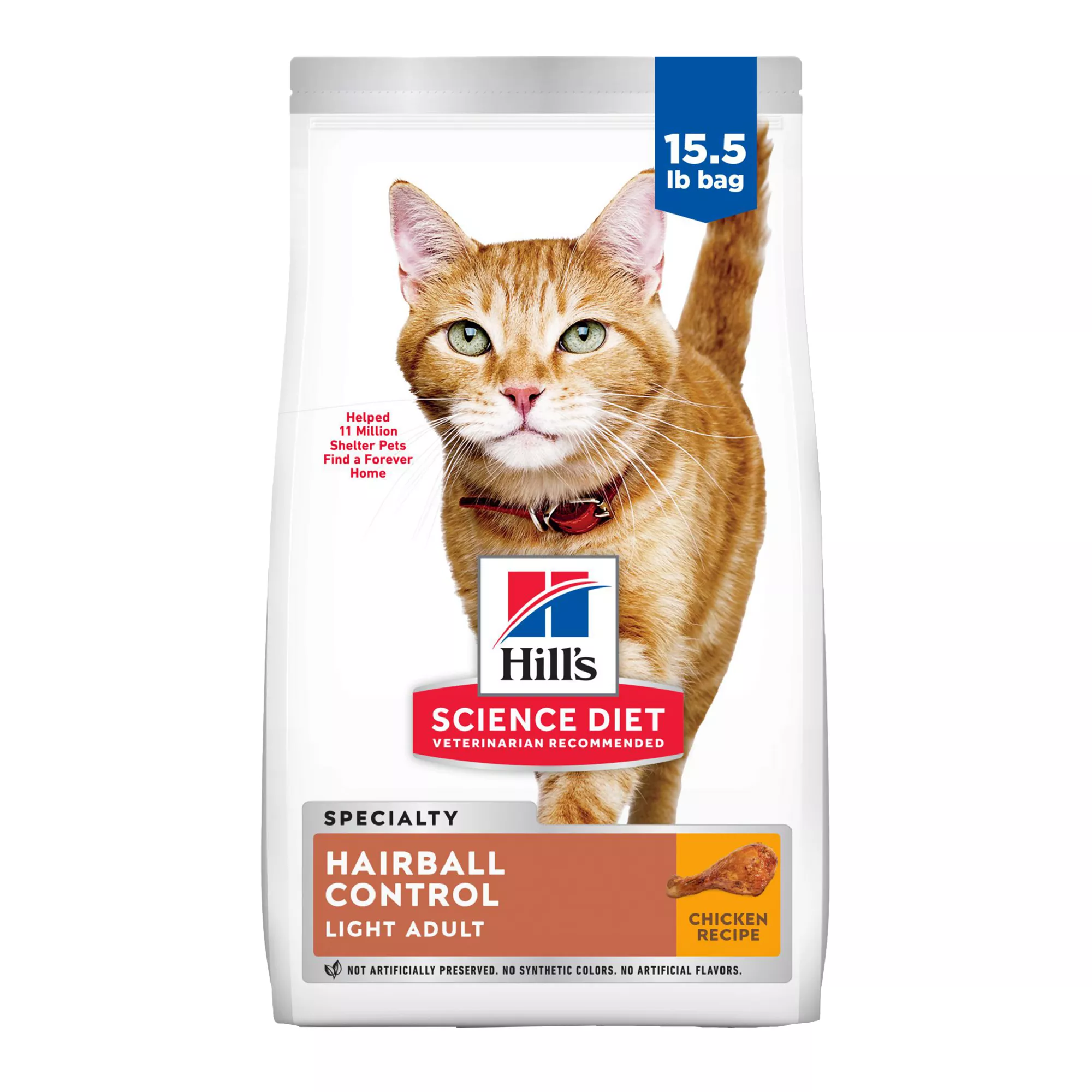 Hill's® Science Diet® Hairball Control Light Adult Dry Cat Food - Chicken