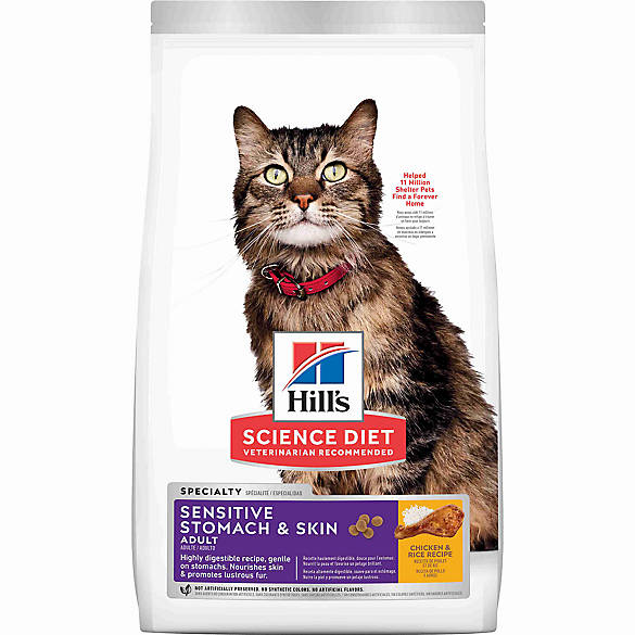 Hill's® Science Diet® Sensitive Stomach & Skin Adult Cat ...