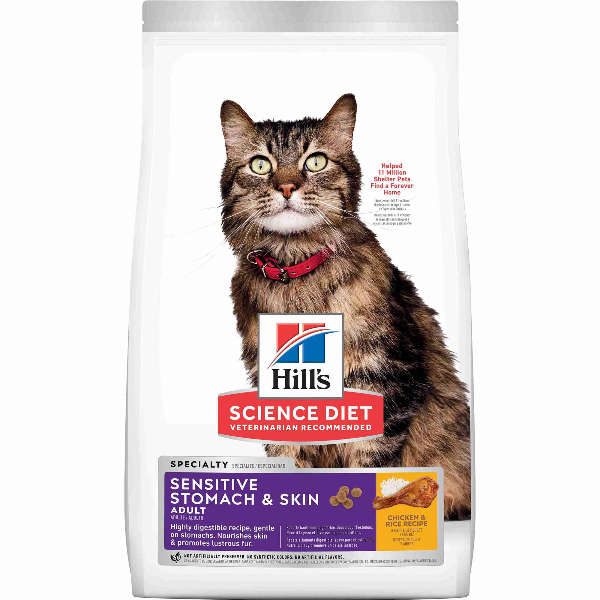 Hill's® Science Diet® Sensitive Stomach & Skin Adult Dry Cat Food - Chicken