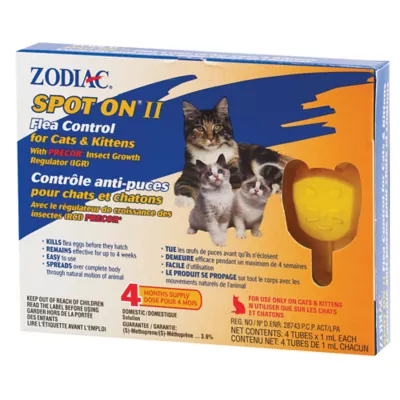 Product ZODIAC® Spot On® II Flea Control for Cats & Kittens