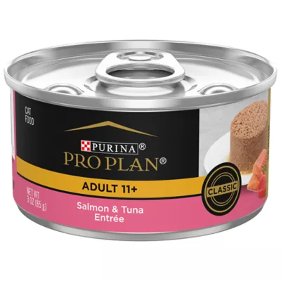 Purina Pro Plan Senior Pate Wet Cat Food Focus Salmon Tuna Entree 3 oz