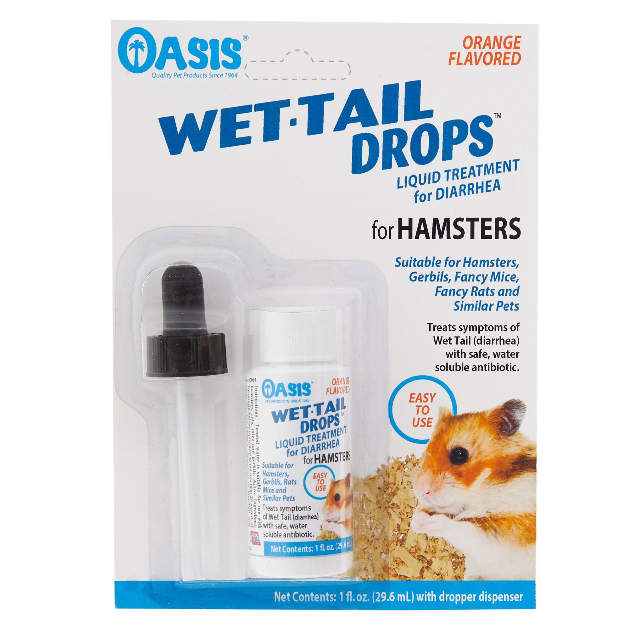 Oasis Wet Tail Drops Trade Hamster Liquid Diarrhea Treatment Small Pet Vitamins Supplements Petsmart