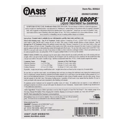 KORDON WET TAIL DROPS S/A DIARRHEA TREATMENT KORDON WET TAIL DROPS S/A DIARRHEA TREATMENT