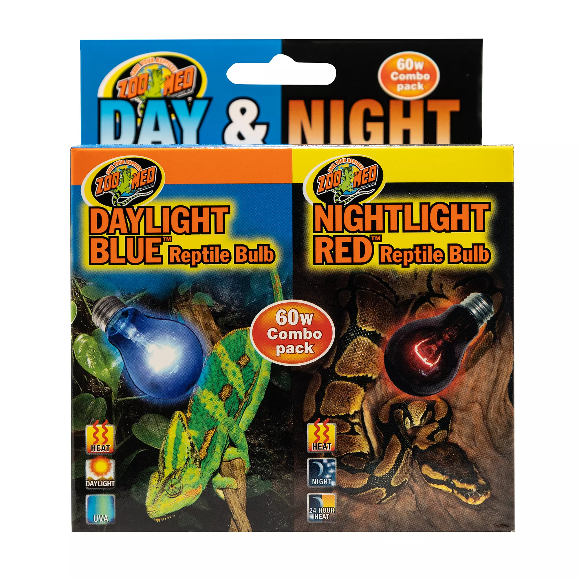 Zoo Med Day & Night Combo Pack Reptile Bulbs