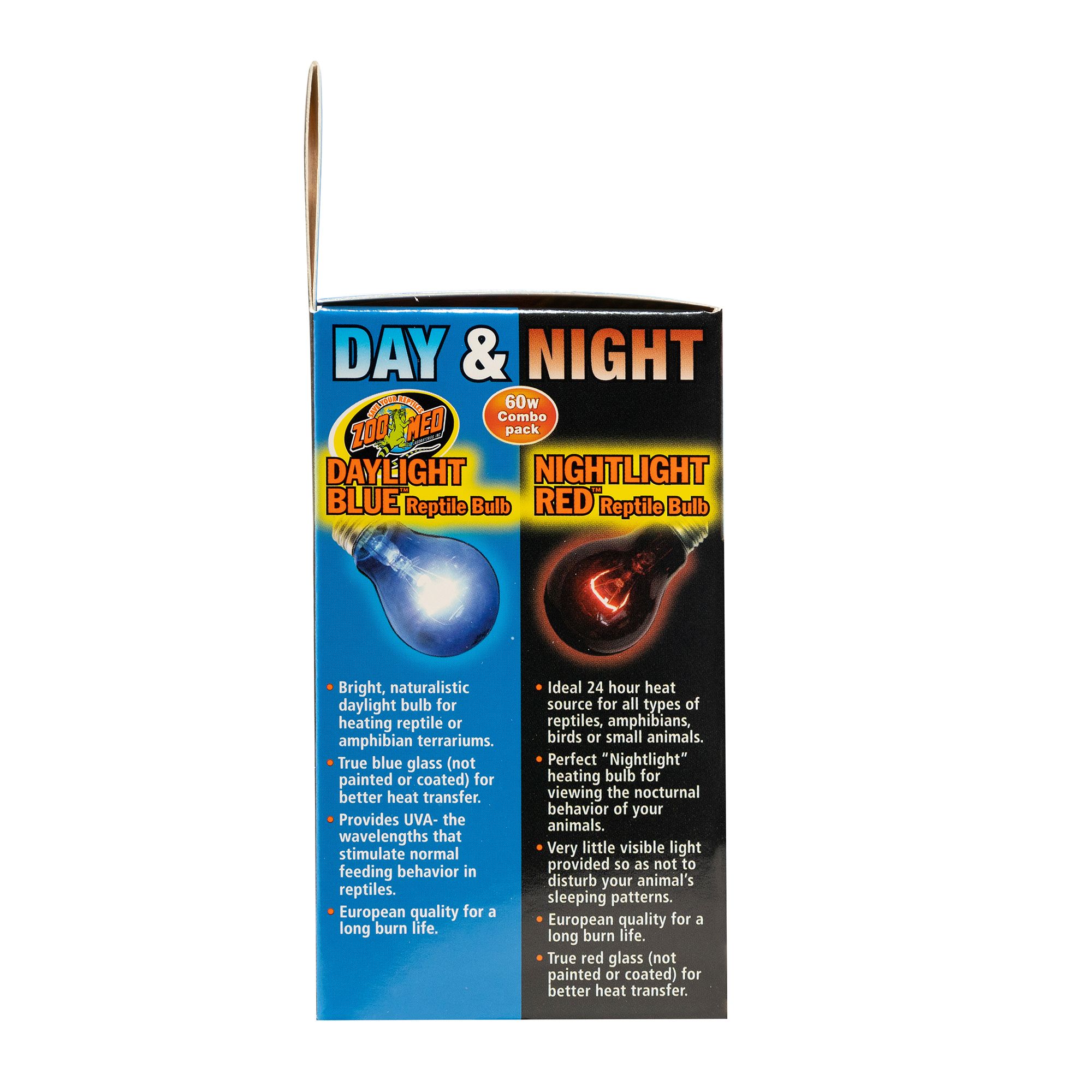 Zoo Med Day & Night Combo Pack Reptile Bulbs Terrarium Lighting Combo - 60 watt - thumbnail 4