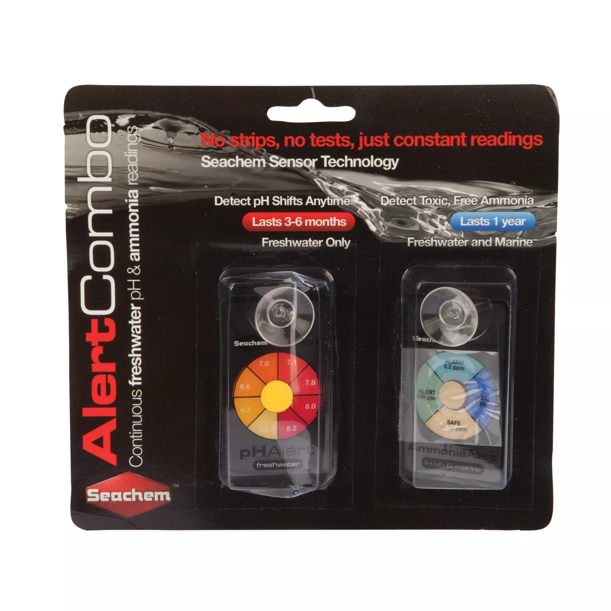 Seachem® Alert Combo&trade; Aquarium pH & Ammonia Detector