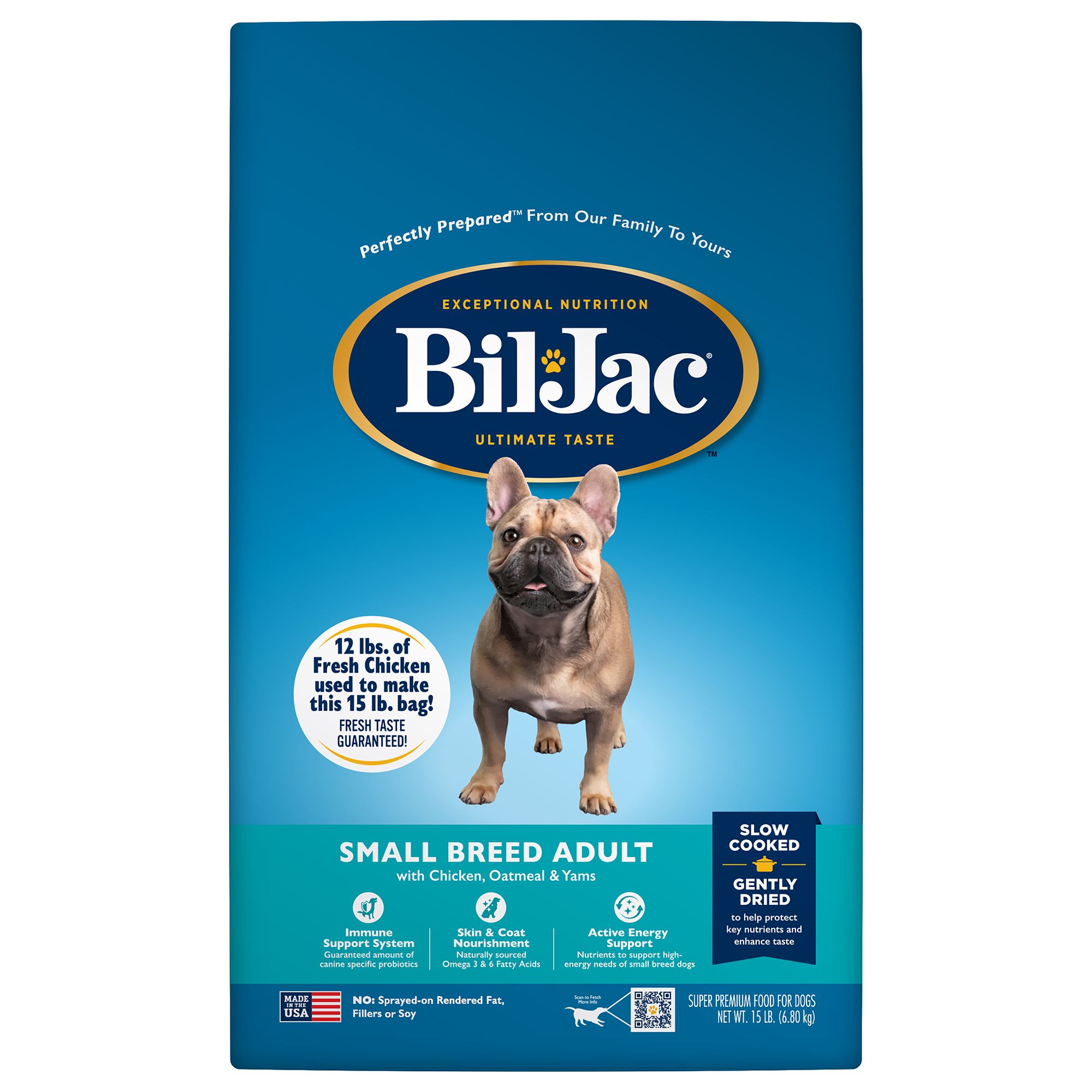 Bil Jac Small Breed Adult Dog Food Chicken 15lbs