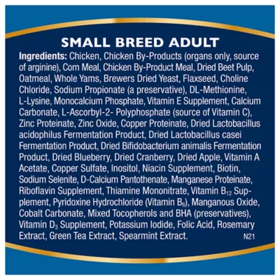 Product Bil-Jac® Small Breed Adult Dry Dog Food - Chicken, Oatmeal & Yams