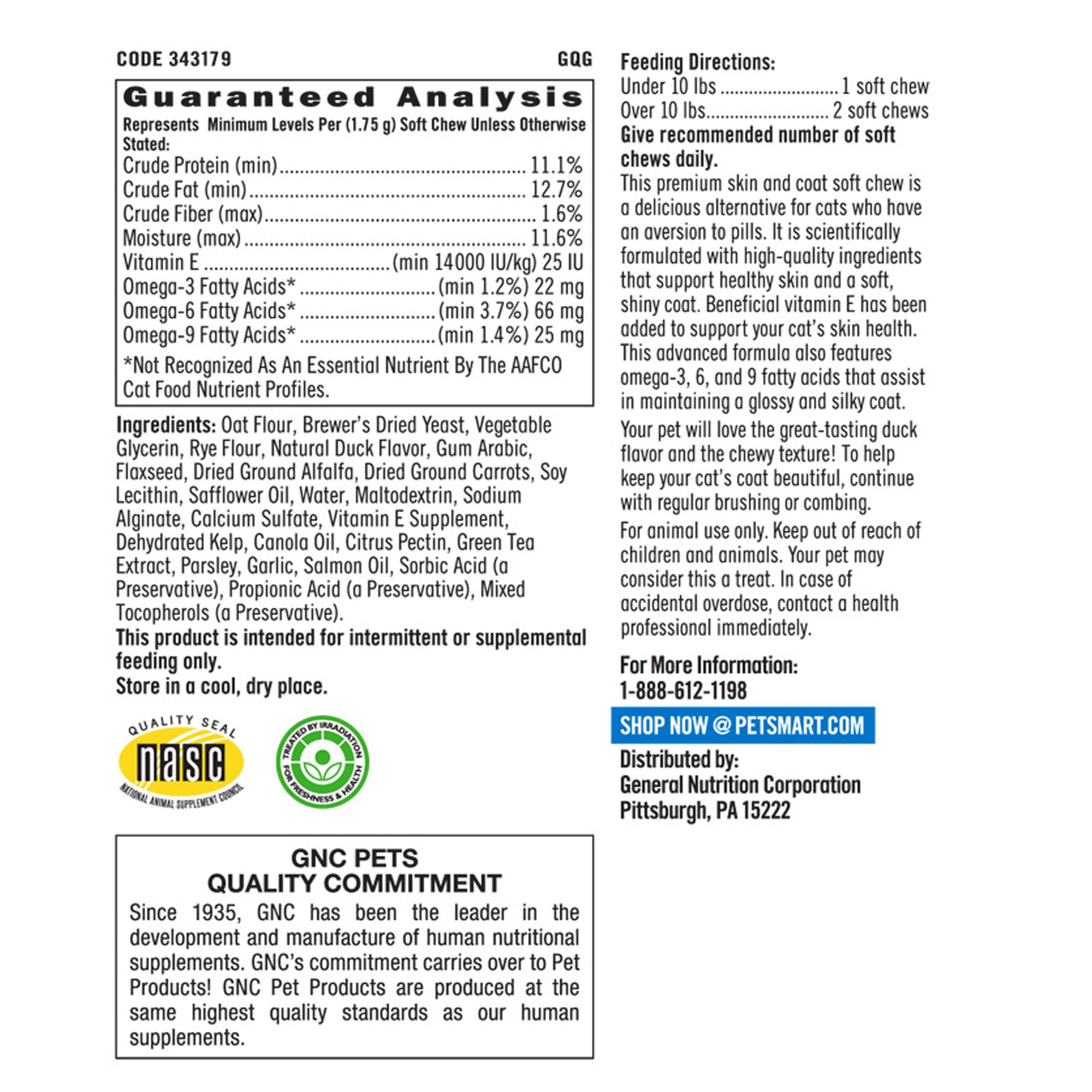 gnc skin and coat essentials