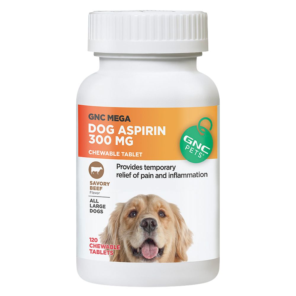 GNC Pets® Mega Dog Aspirin Chewable Tablets Beef dog Treatments