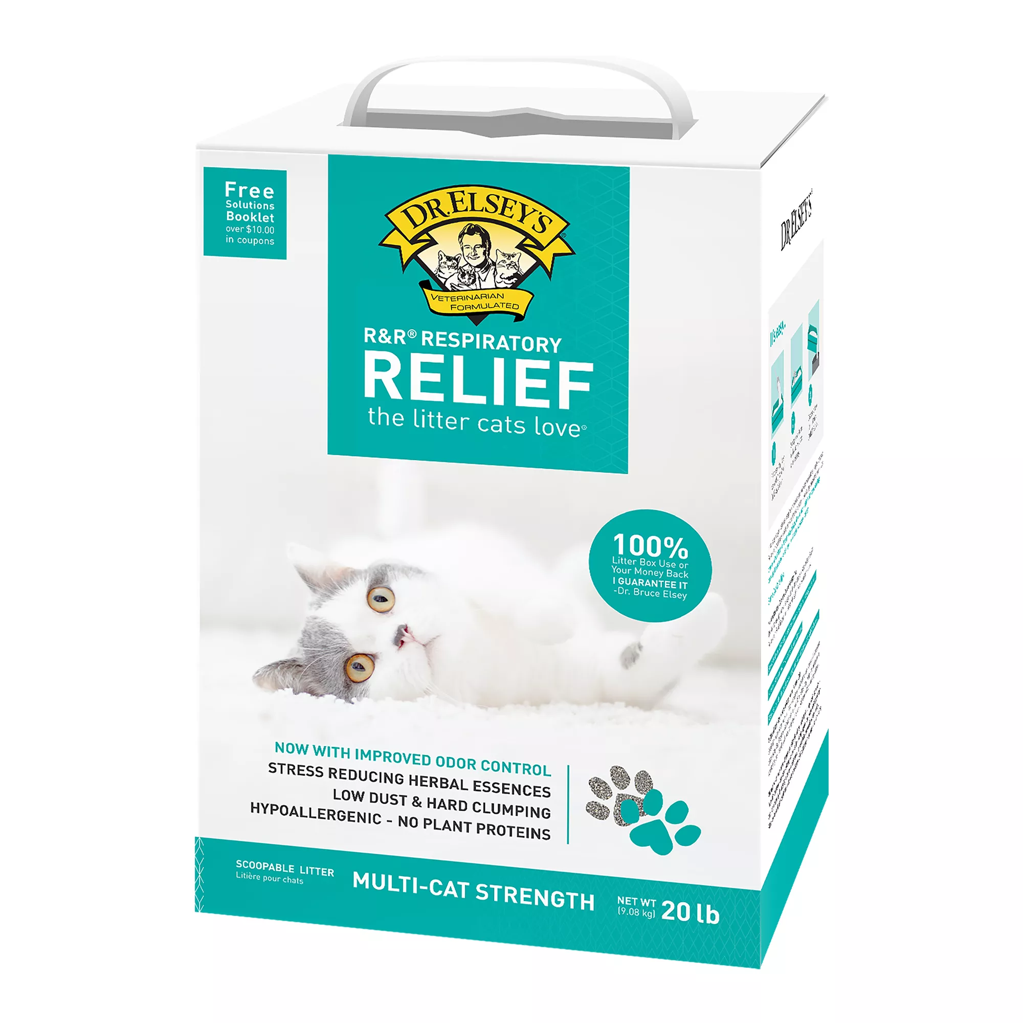 Dr. Elsey's Precious Cat R&R Respiratory Relief Clumping Multi-Cat Clay Cat Litter - Low Dust