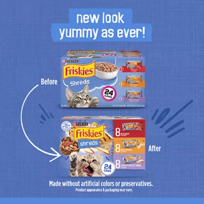 Product Friskies® Shreds Adult Cat Wet Food - Variety Pack, 5.5 Oz