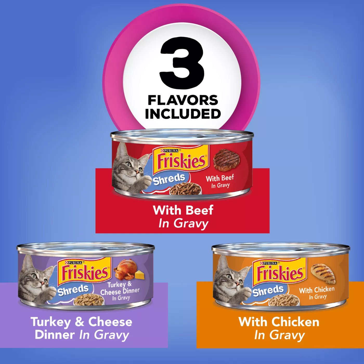 Friskies shreds variety pack best sale