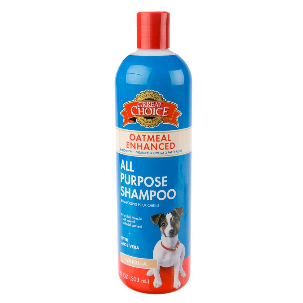 Grreat Choice® Oatmeal Enhanced Vanilla Scent Dog Shampoo dog