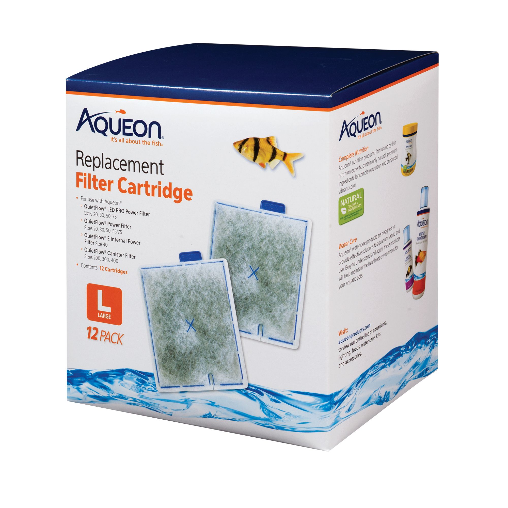 Aqueon Filter Cartridge Replacement Medium 12 Pack