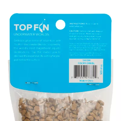 Top Fin® Pebble Aquarium Décor - Gold - Aquarium Stones - Fish Tank Decor - 7 oz - Image 7