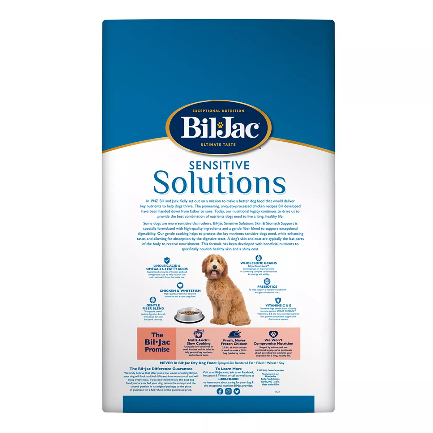 Bil Jac Sensitive Solutions All Life Stage Dry Dog Food