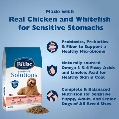 Product Bil-Jac Sensitive Solutions Skin & Stomach Support All Life Stage Dry Dog Food - Chicken & Whitefish