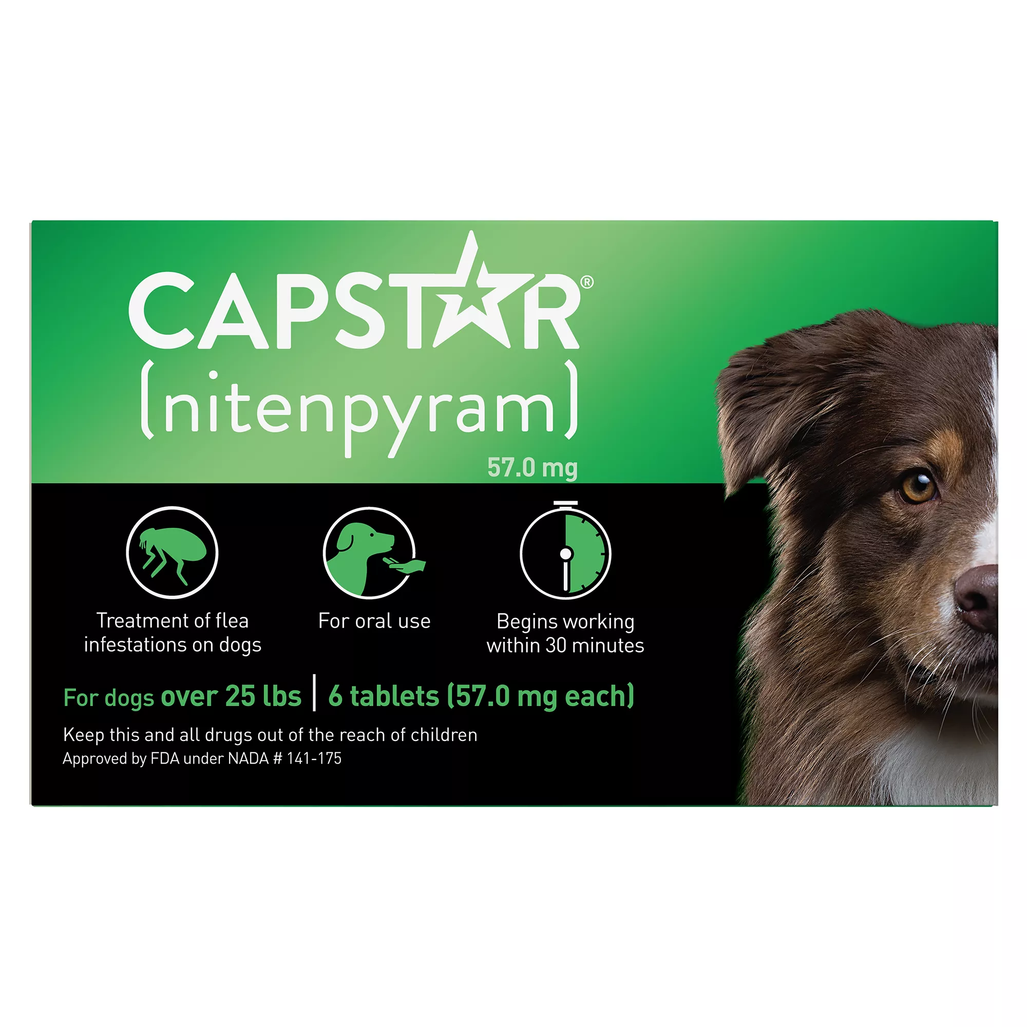 Capstar&trade; Over 25 lbs Dog Flea Treatment - 6 Count