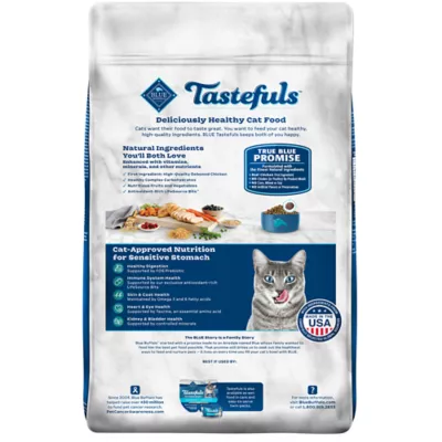 Product Blue Buffalo® Tastefuls™ Sensitive Stomach Adult Dry Cat Food - Natural, Chicken