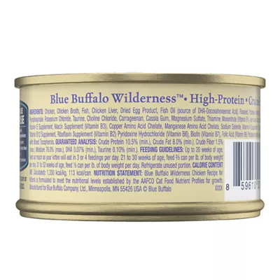Product Blue Buffalo Wilderness Kitten Wet Cat Food - Grain Free, 3 Oz.