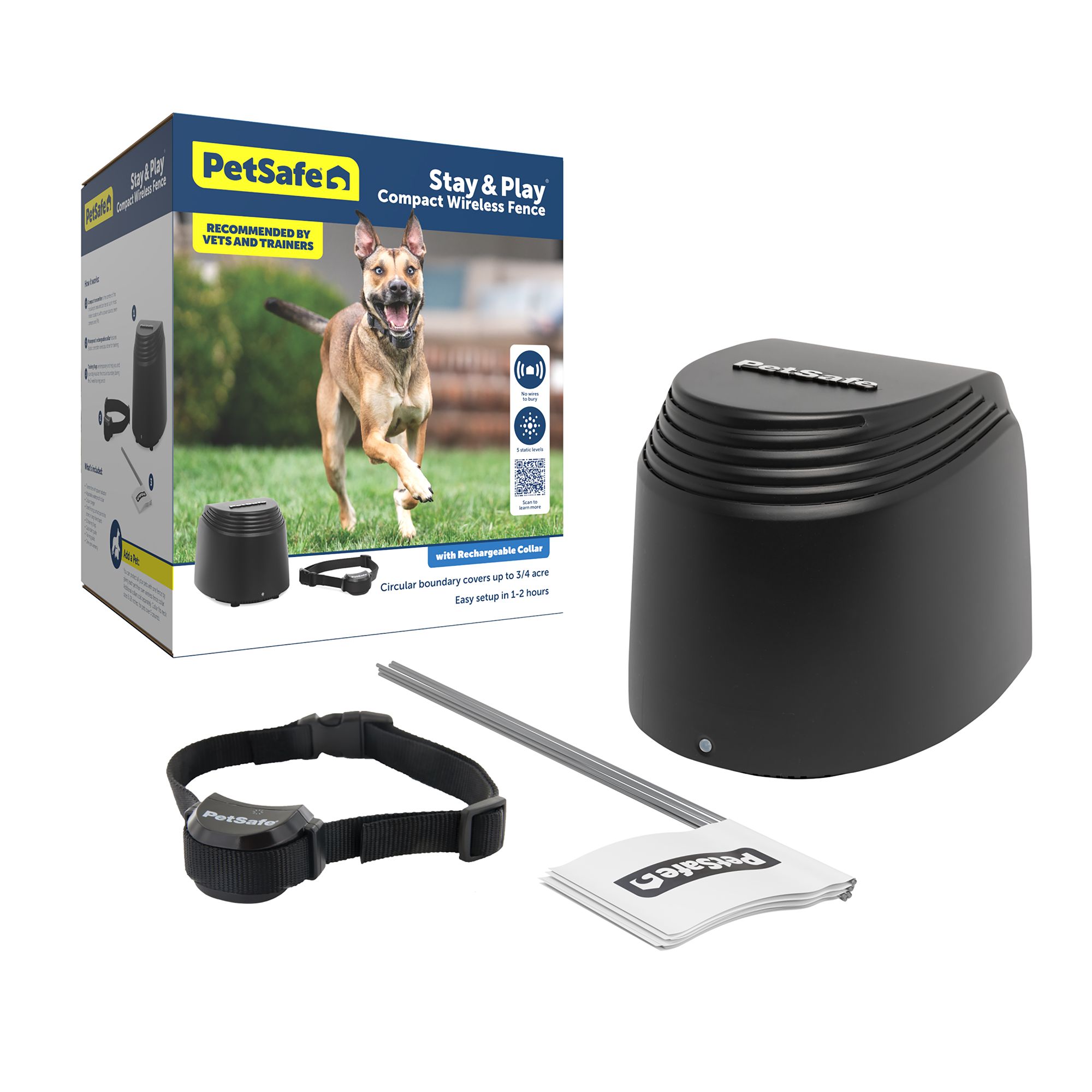 PetSafe® Stay & Play® Compact Wireless Fence with LCD Screen, dog Fence  Systems