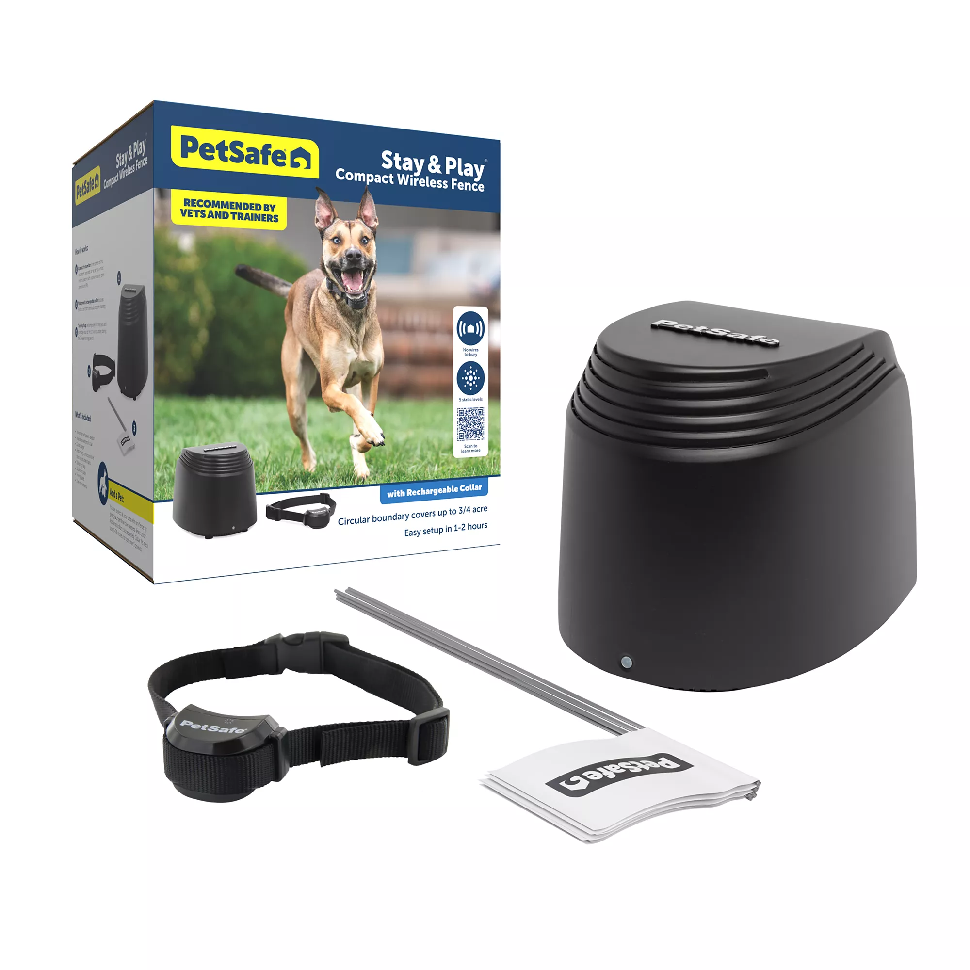 PetSafe® Stay & Play® Compact Wireless Fence with LCD Screen