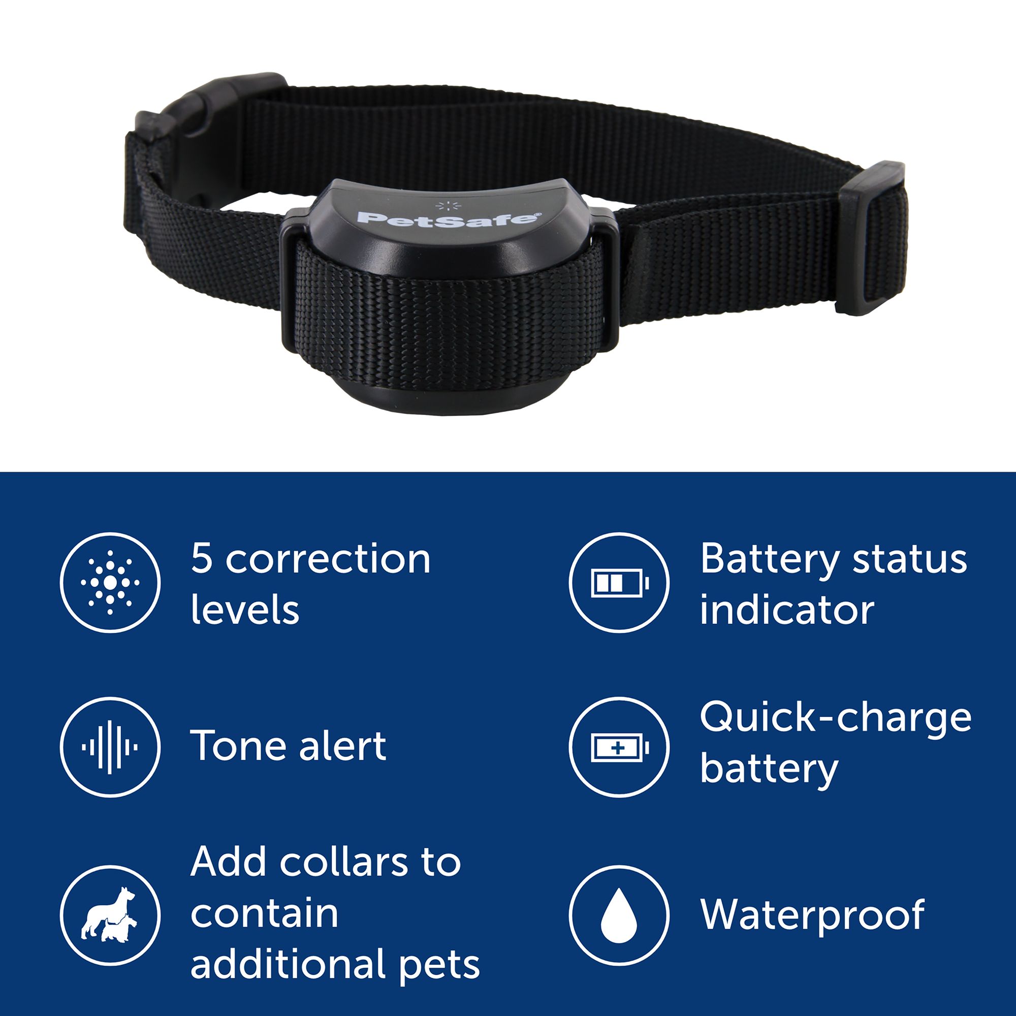 PetSafe Stay + Play Wireless Fence Receiver Collar Only for Dogs and Cats,  Waterproof and Rechargeable, Tone and Static Correction - From The Parent