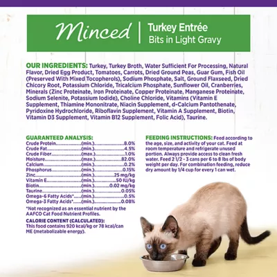 Product Wellness® Minced Cat Food - Natural, Grain Free