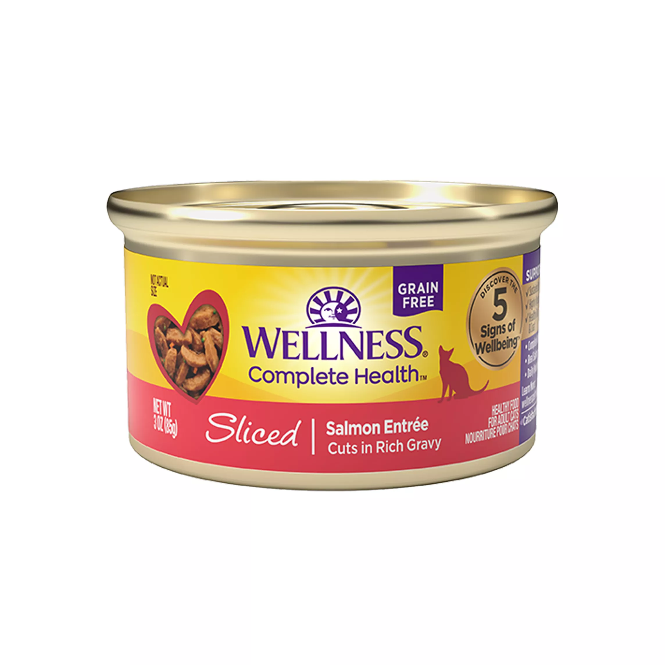 Wellness® Complete Health Adult Cat Wet Food - Grain Free, Sliced, 3 Oz