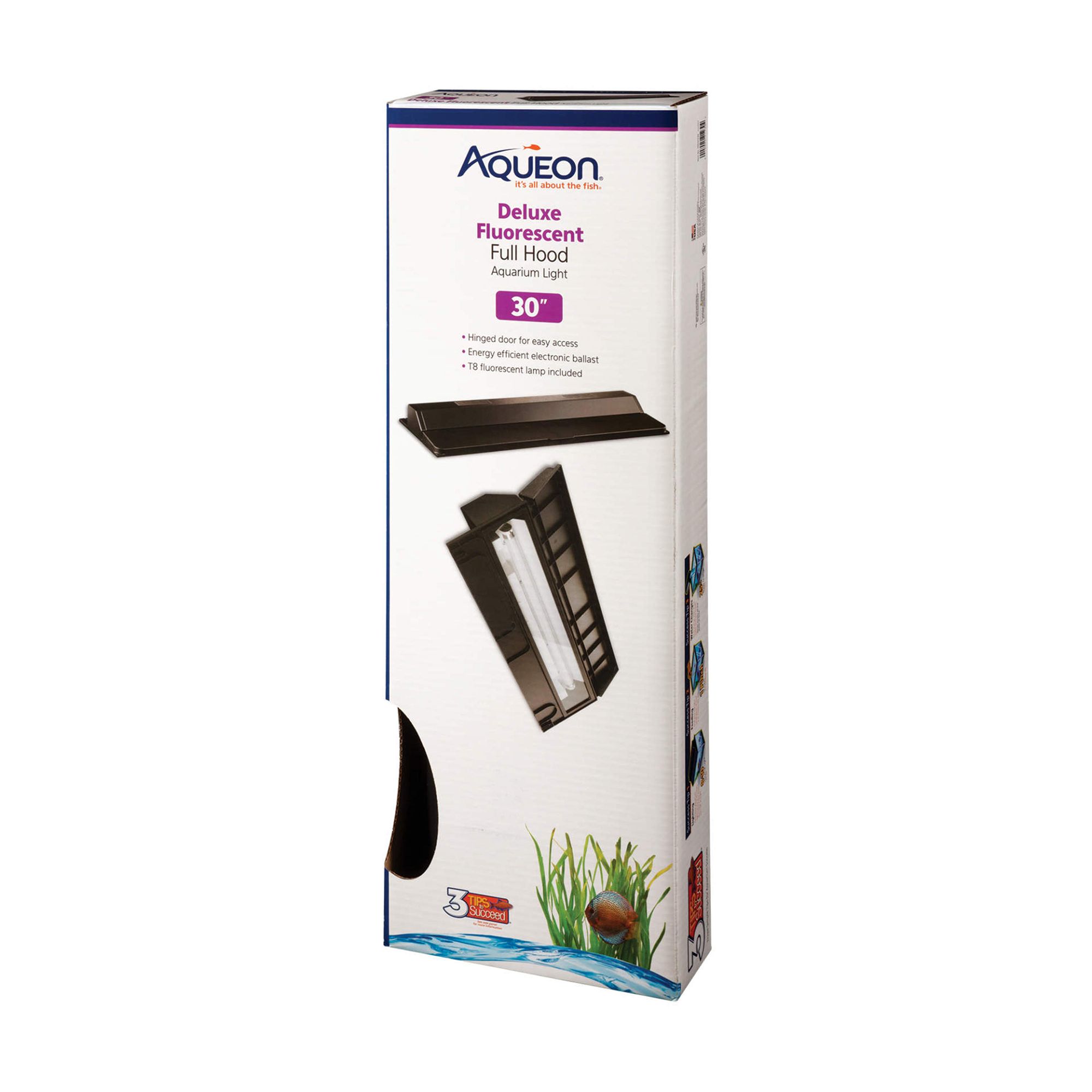 Aqueon® Fluorescent Deluxe Full Aquarium Hood | fish Hoods & Glass ...