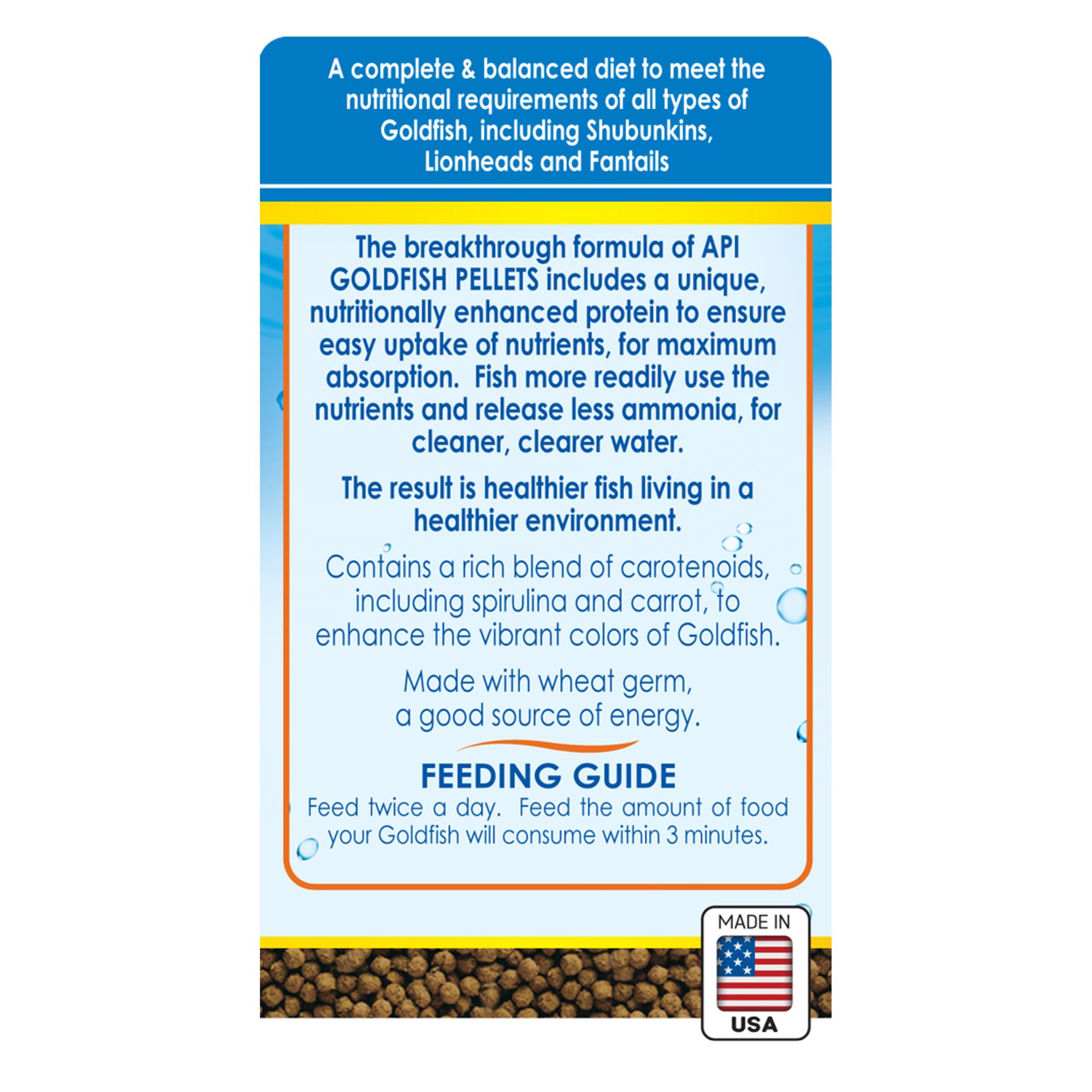 API® Goldfish Premium Pellets Fish Food with Fiber & Vitamins C/E - thumbnail 2