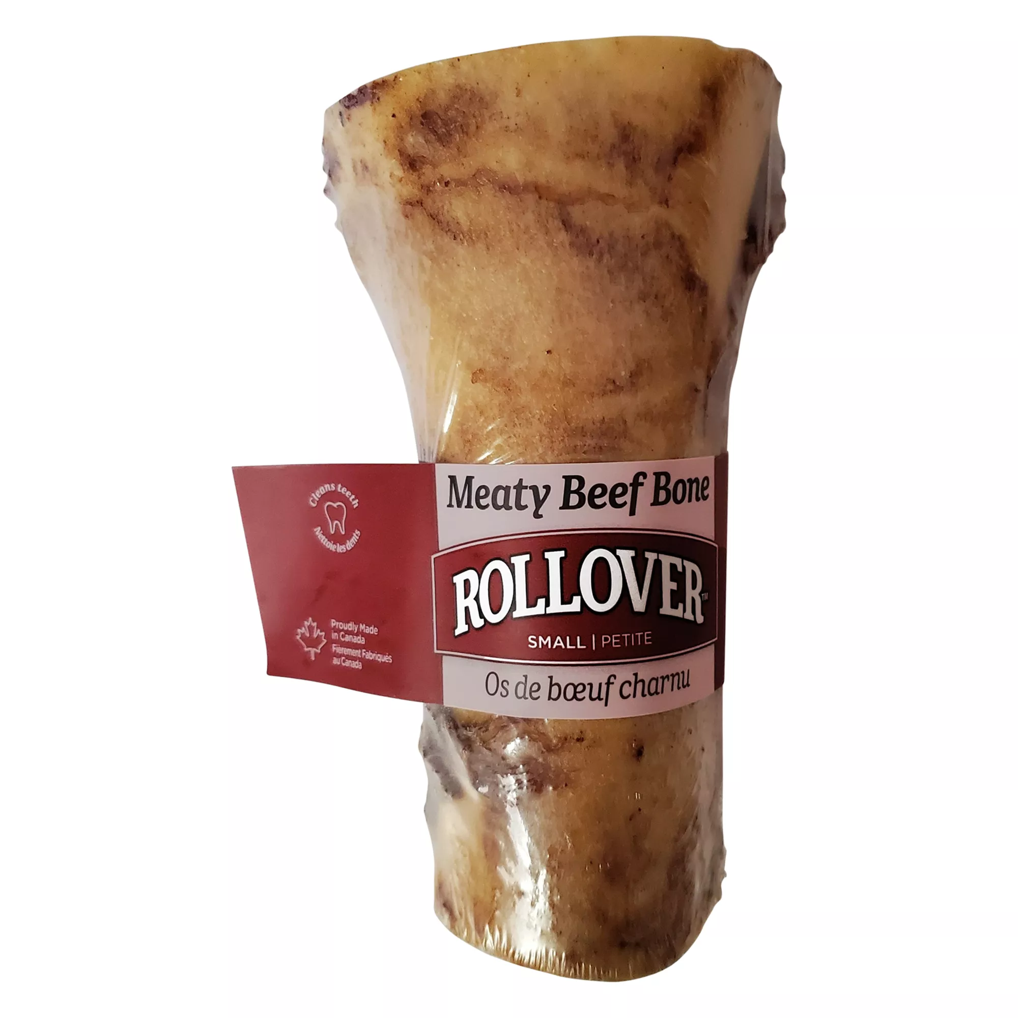 Rollover Meaty Beef Bone Small Dog Treat