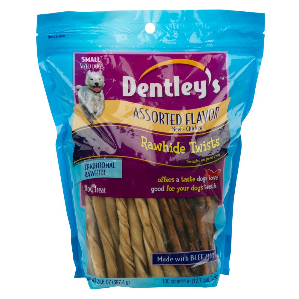 Dentley's Rawhide Twists Dog Treats dog Bones & Rawhide PetSmart