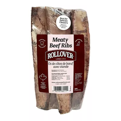 Product Rollover Meaty Beef Ribs Dog Treat - Large