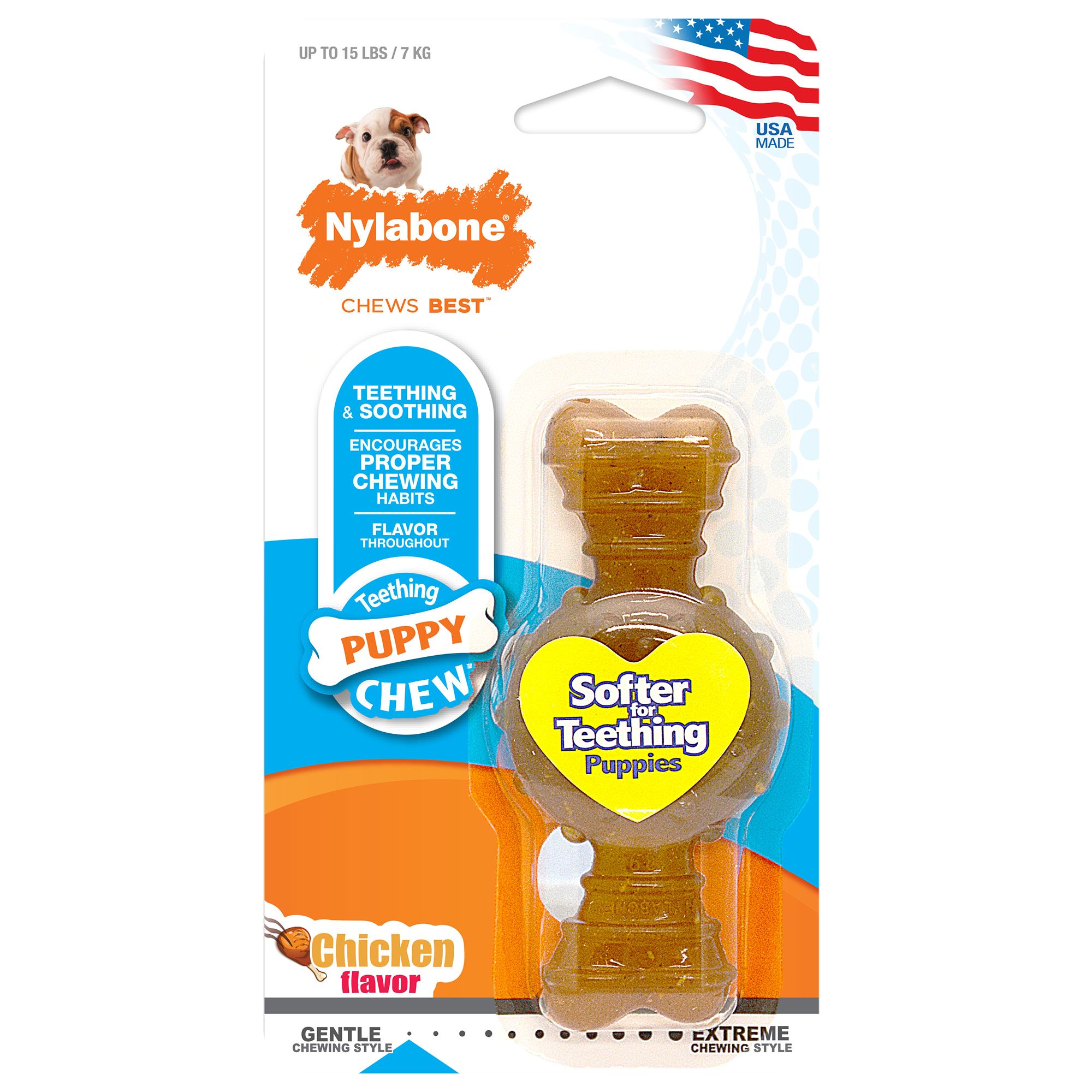 Nylabone&reg; Puppy Ring Chew Dog Toy