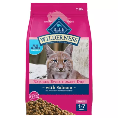 Blue Buffalo Wilderness Dry Cat Food Salmon 5 lbs