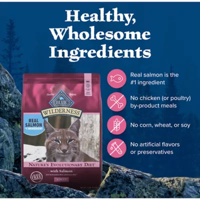 Product Blue Buffalo® Wilderness™  Adult Dry Cat Food - Grain Free, Salmon