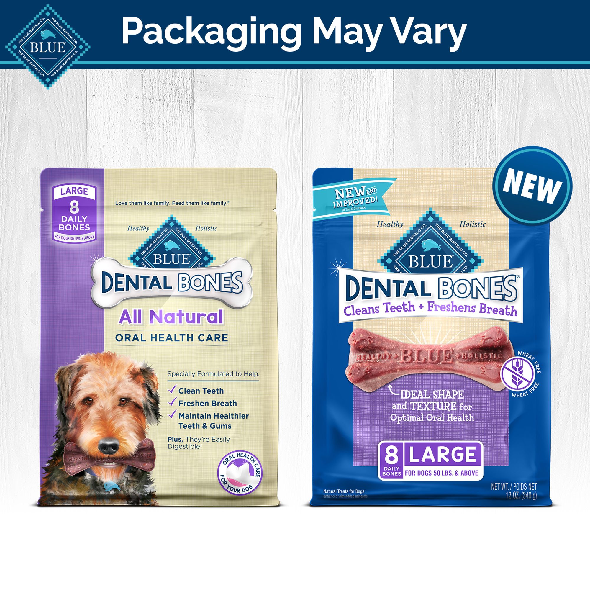 blue buffalo dental bones large