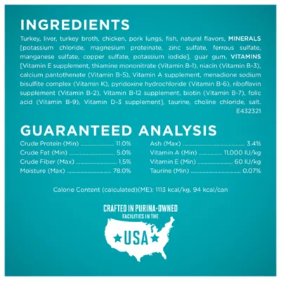 Product Purina ONE® +Plus All Life Stages Cat Wet Food - 3 oz., Natural