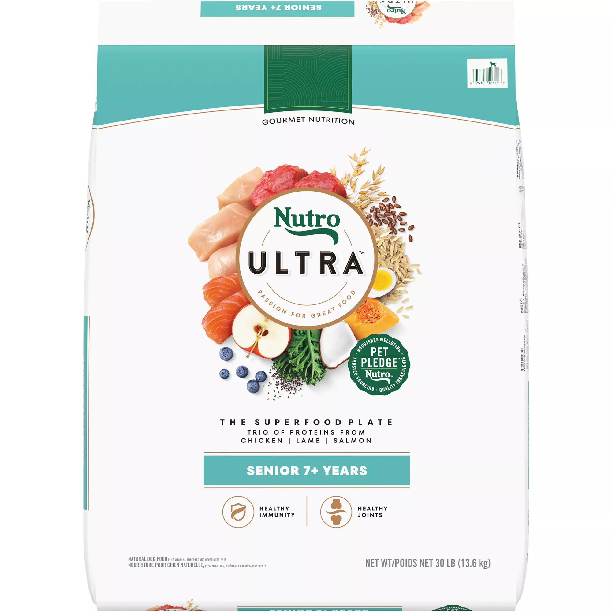 NUTRO ULTRA&trade; Senior Dry Dog Food - Chicken, Lamb, Salmon