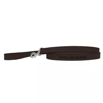 Coastal Pet Products Personalized Leather Dog Leash - Image 1