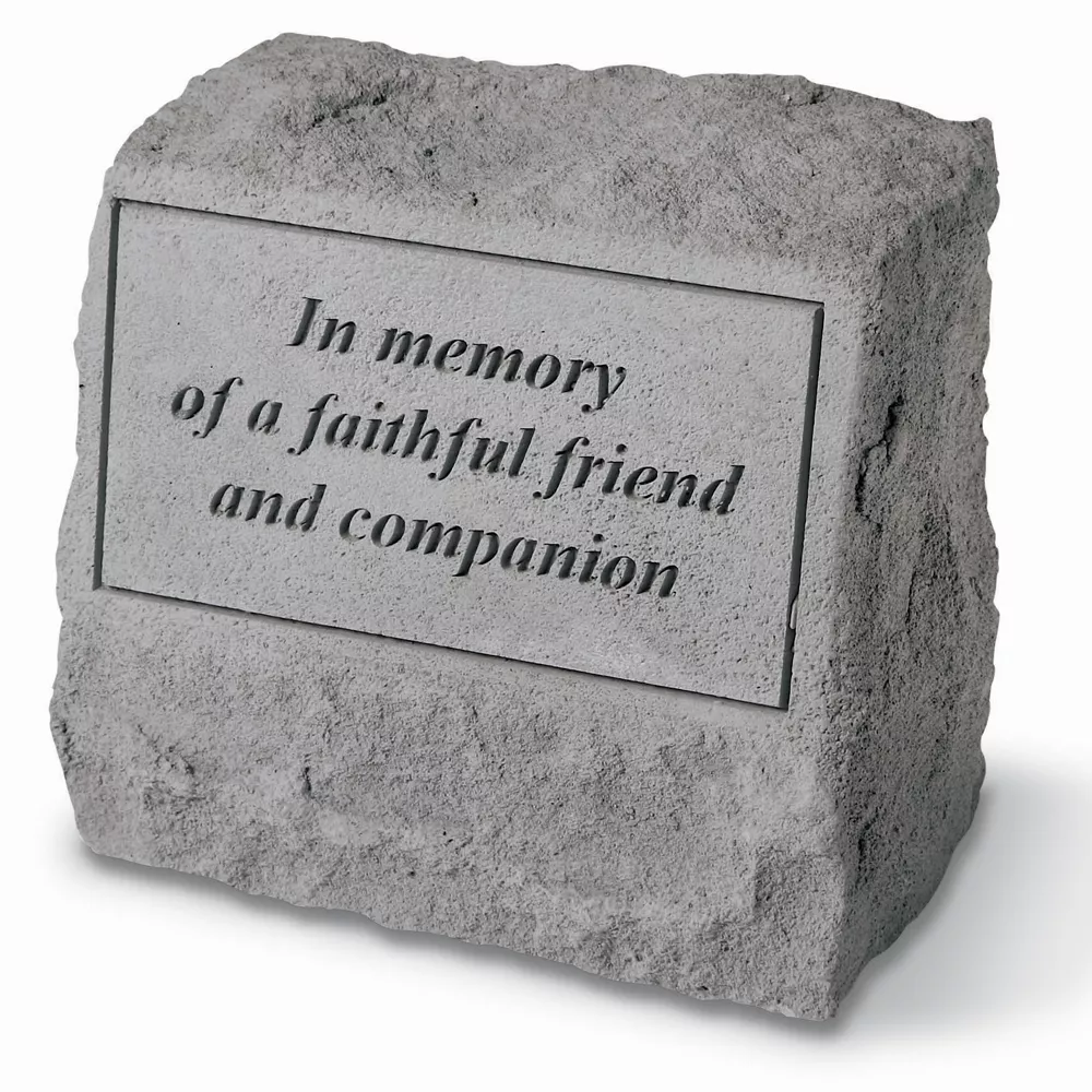 Kay Berry Faithful Friend Pet Memorial Stone