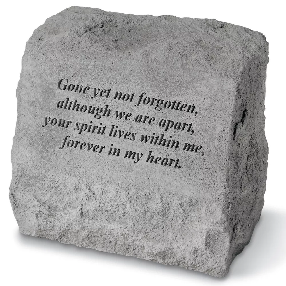 Kay Berry Not Forgotten Pet Memorial Stone With Urn