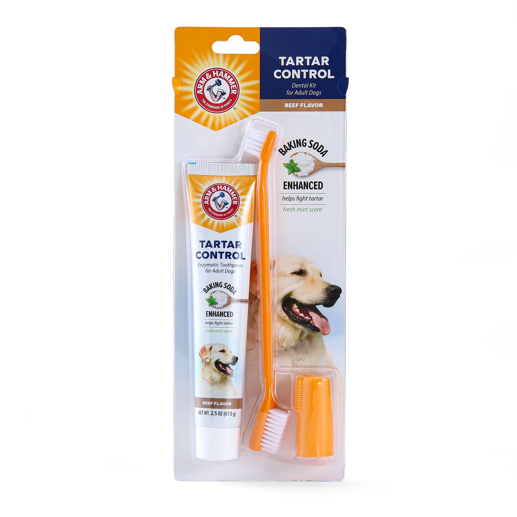 dog toothpaste and toothbrush kit