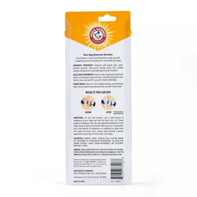 Arm And Hammer Advanced Pet Care Tartar Control Toothpaste And Toothbrush 2.5 oz tube