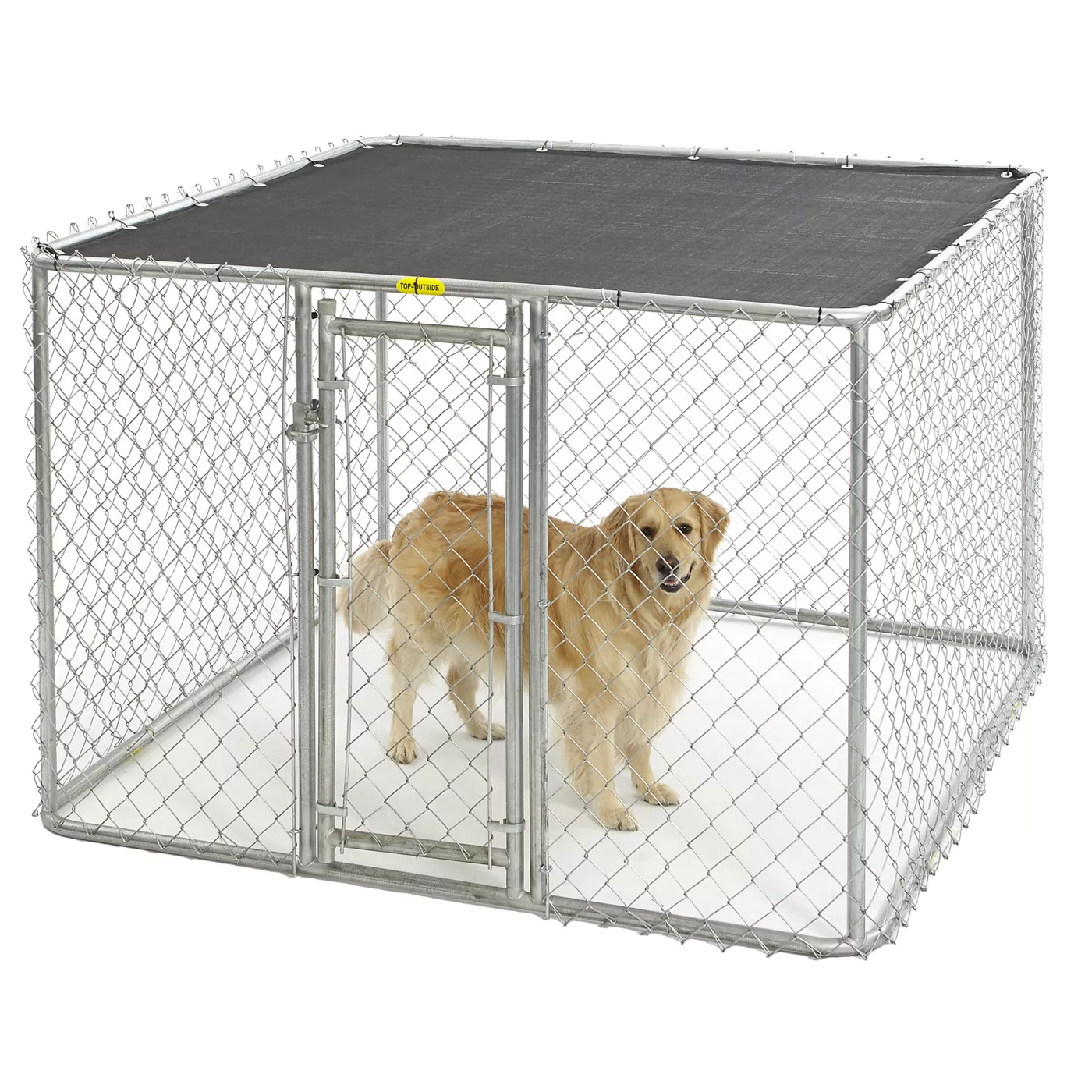 Product MidWest Chain Link Portable Kennel with Sunscreen