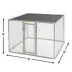 MidWest Chain Link Portable Kennel with Sunscreen Top image thumbnail 2